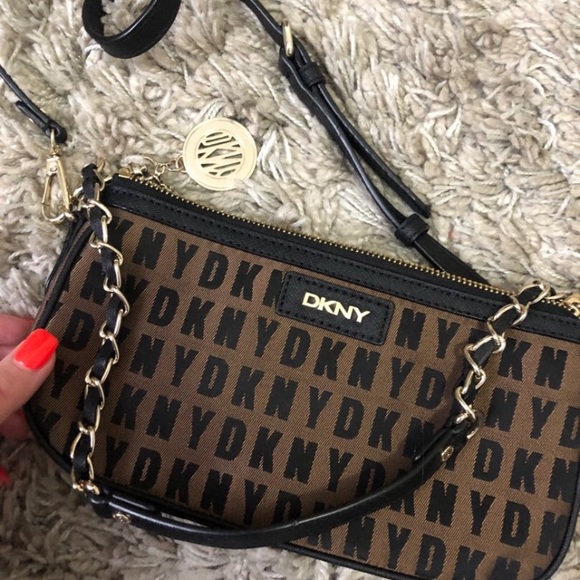 DKNY Small Crossbody Bag Brown - Picture 1 of 4